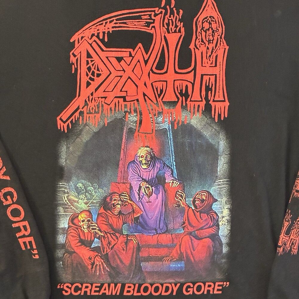 Death Scream Bloody Gore Long Sleeve Shirt Men’s 2XL Black 2012 Metal Band Tee
